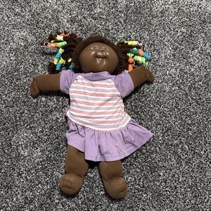 Vintage  Cabbage Patch Kids Doll Brown Hair Brown Eyes